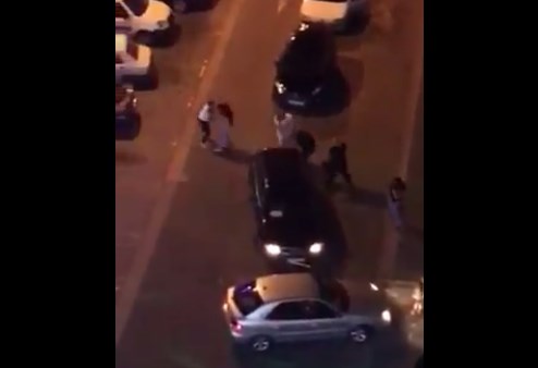 Жестоката тепачка на паркинг во Аеродром